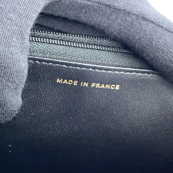 CHANEL Authentic Black Lambskin Leather Logo Wallet - Picture 15 of 16